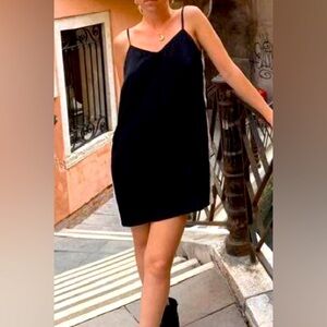 Women's Black & White Mini Tank Top Dress